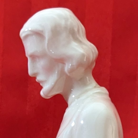 Vintage 1956, White Goebel Sacrart Statue of St. Joseph, The Carpenter 7.5" Tall - Picture 4 of 10